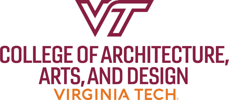 College of Architecture, Arts, and Design vertical logo lockup