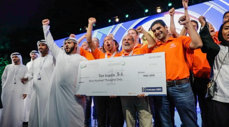 Photo of the FutureHAUS Dubai team celebrating their win.
