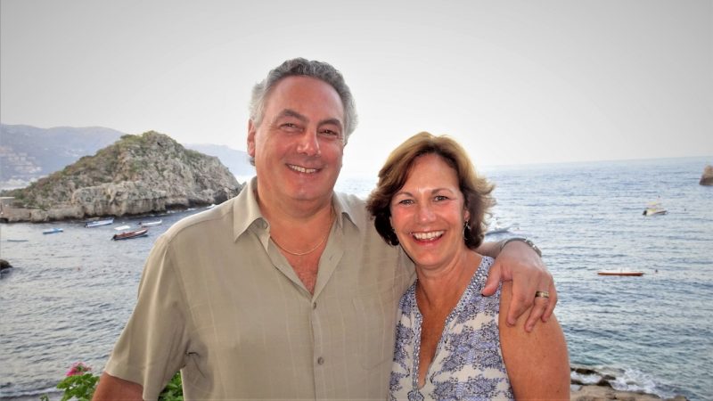 Tony and Cathy Moraco in Sicily, 2016